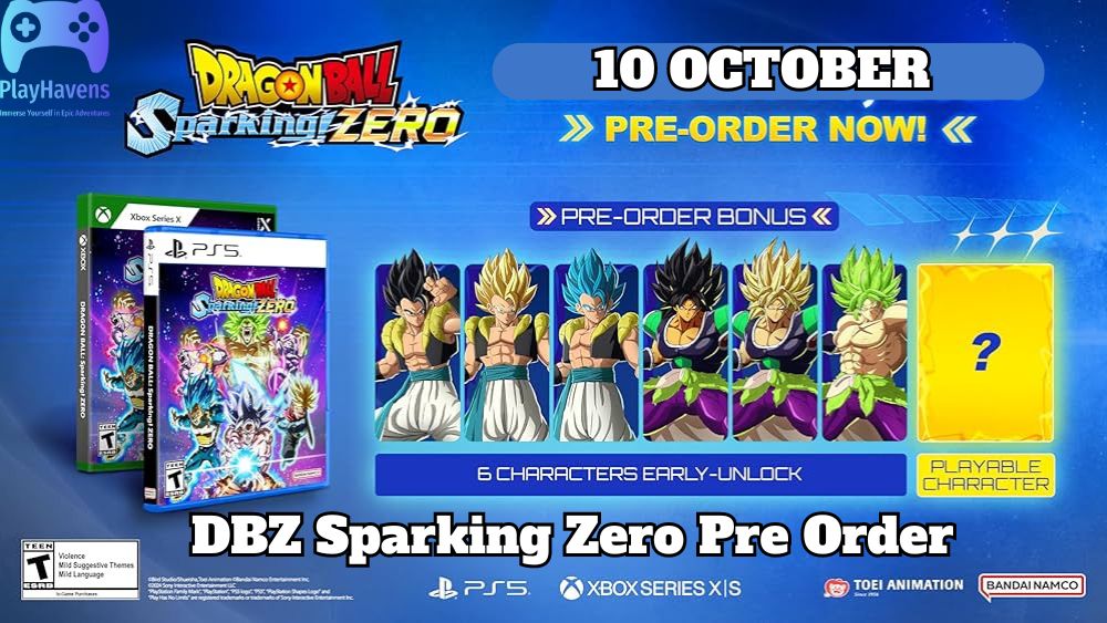 DBZ Sparking Zero Pre Order